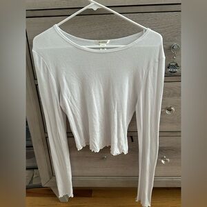 White Long Sleeve Top